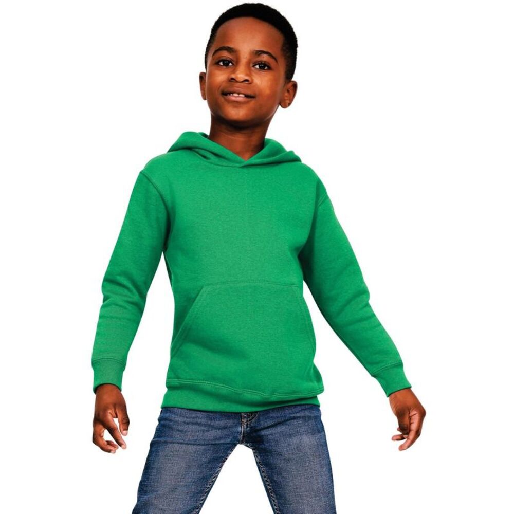 Casual Classics Childrens/Kids Blended Ringspun Cotton Hoodie / Kelly Green